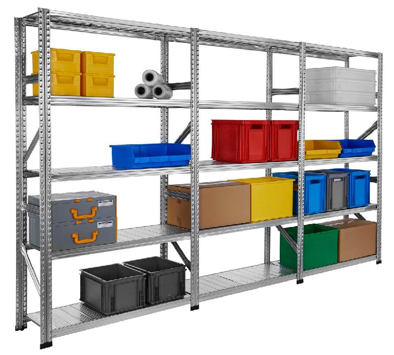 Rayonnage métallique l.3230 x p.400 mm galvastar – 8800100 - Image 1