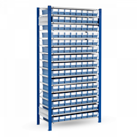 Rayonnage mi-lourd équipé de bacs divisibles - Image 1