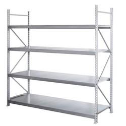 Rayonnage mi-lourd galvanisé – 4 niveaux – Hauteur 2100 mm – Stockage de produits volumineux - Image 1