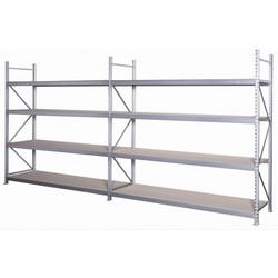 Rayonnage mi-lourd galvanisé – 4 niveaux – Hauteur 2m40 – Pour produits volumineux et charges moyennement lourdes - Image 1