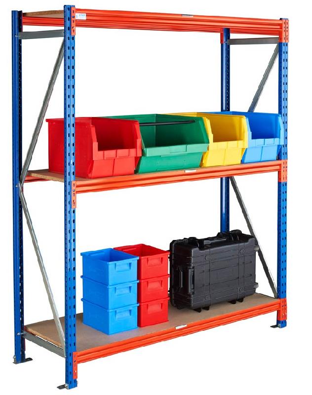 Rayonnage mi lourd gv4 l.1500 x p.600 x h.2000 mm – 8813003 - Image 1