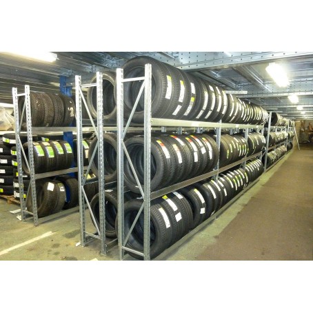 Rayonnage mi-lourd en acier galvanisé – Stockage manuel industriel pour charges lourdes et volumineuses – 700 kg par niveau - Image 1