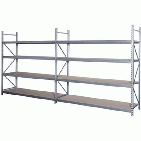 Rayonnage mi-lourd – stockage pour charge volumineuse – travées modulables avec platelages bois ou métal - Image 1