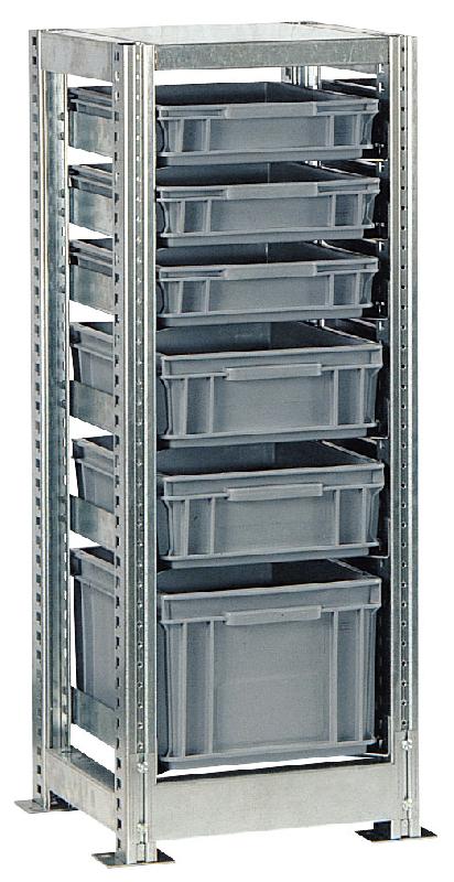 Rayonnage tr h.1010 mm pour caisse 400×300 mm départ – 4tr4301 - Image 1