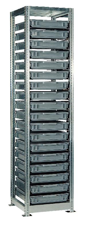 Rayonnage tr h.2010 mm pour caisse 600×400 mm départ – 4tr6405 - Image 1