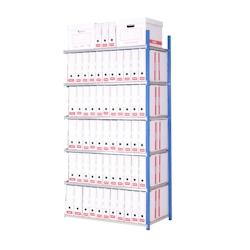 Rayonnage tubulaire AXEL 6 niveaux – Elément suivant 70 x 100 x 200cm PROVOST – bleu acier 340041172 - Image 1