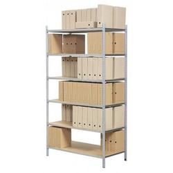 Rayonnage tubulaire RAP – autostable – profondeur 40cm – galvanisé pour stockage archives et petites pièces - Image 1