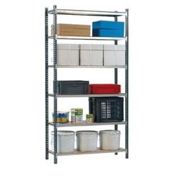 Rayonnage tubulaire RAP – autostable galvanisé – p.60cm – pour stockage archives et petites pièces - Image 1