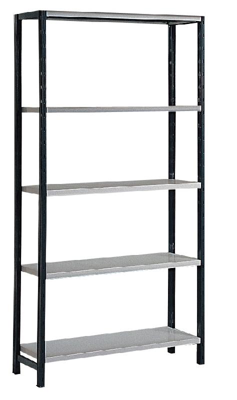 Rayonnage universel peint h.2000 mm 5 niveaux l.970 x p.300 mm – 1602636 - Image 1