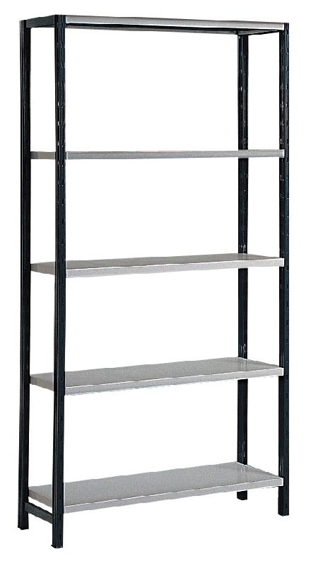 Rayonnage universel peint h.2000 mm 5 niveaux l.970 x p.500 mm – 1602638 - Image 1