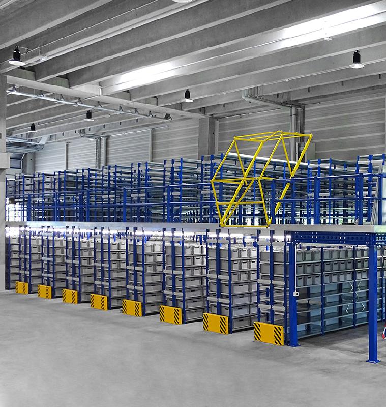 Rayonnages sur plusieurs niveaux – Modèles APR12 et DIMAX – Solutions de stockage optimisées - Image 1