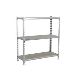 SimonRack Etagère métallique sans vis Maderclick 3 étagères. Couleur galva/bois 900x1200x500 mm – métal 8425437077296 - Image 1