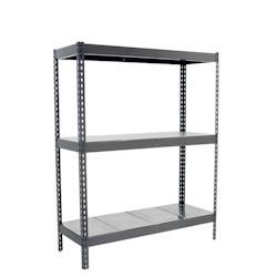 SimonRack Étagères Charge Lourde 2000x1800x600 mm, 3 Niveaux Métal, 600 mmkg par Niveau, Structure Acier, Gris/Galvanisé – Simonforte – gris méta - Image 1