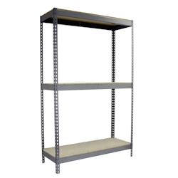 SimonRack Étagères Charge Lourde 2000x2100x600 mm, 3 Niveaux en Bois, 500 kg par Niveau, Structure Acier, Gris – Simonforte – gris métal 8425437092268 - Image 1