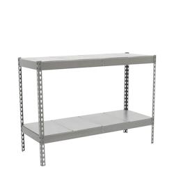 SimonRack Étagères Charge Lourde 900x1200x450 mm, 2 Niveaux Métal, 600 mmkg par Niveau, Structure Acier, Galvanisé – Simonforte – argenté métal - Image 1