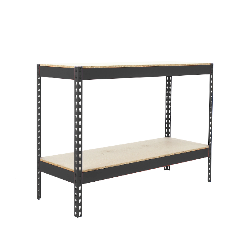 SimonRack Étagères Charge Lourde 900x1500x750 mm, 2 Niveaux en Bois, 600 mmkg par Niveau, Structure Acier, Anthracite/Bois – Simonforte – noir méta - Image 1