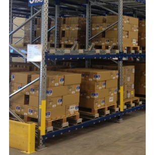 Rayonnage de stockage lourd dynamique – BCCom – adapté logistique, industrie et négoce – stockage compact FIFO, Push Back, shuttle - Image 1