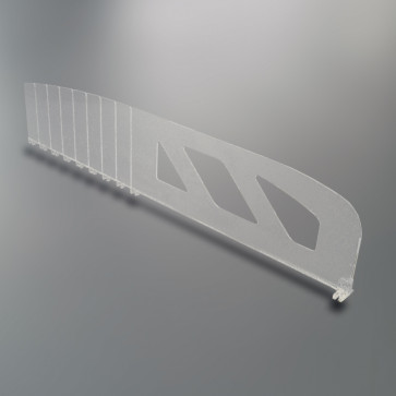 Séparateur sécable hauteur 100 mm longueur 380 à 580 mm en PC recyclé - Image 1