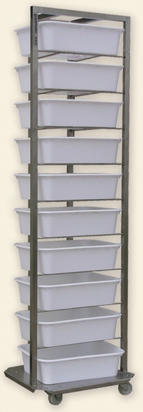 Echelle à bacs Panimatic 8, 10 ou 20 bacs en laqué blanc ou inox - Image 1