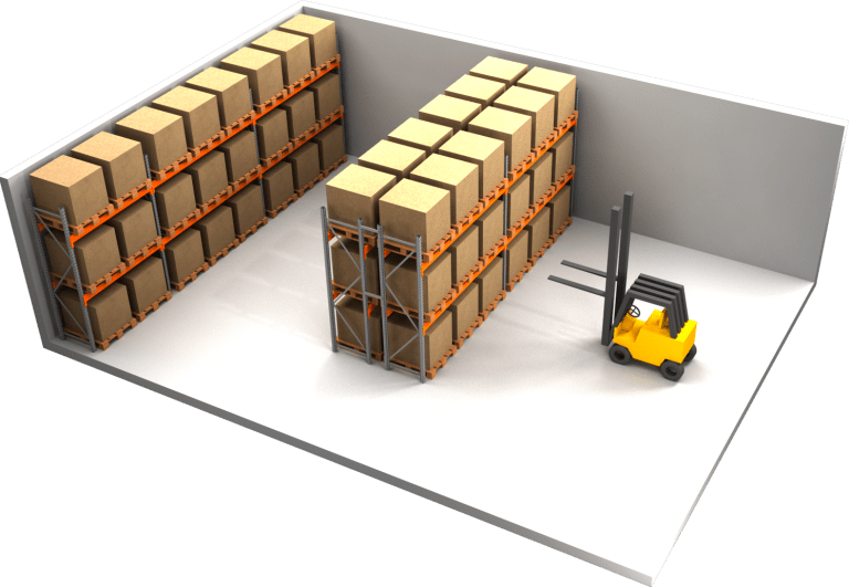 Rayonnage palettes – Stockage en entrepôt, hauteur de 2m à 20m, profondeur de 80cm à 1m20 - Image 1
