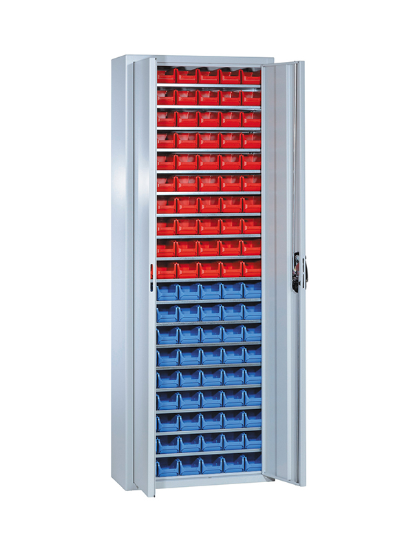 Armoire pour bacs à bec SORI 700 x 300 x 1980 – référence 455947 avec 114 bacs à bec - Image 1