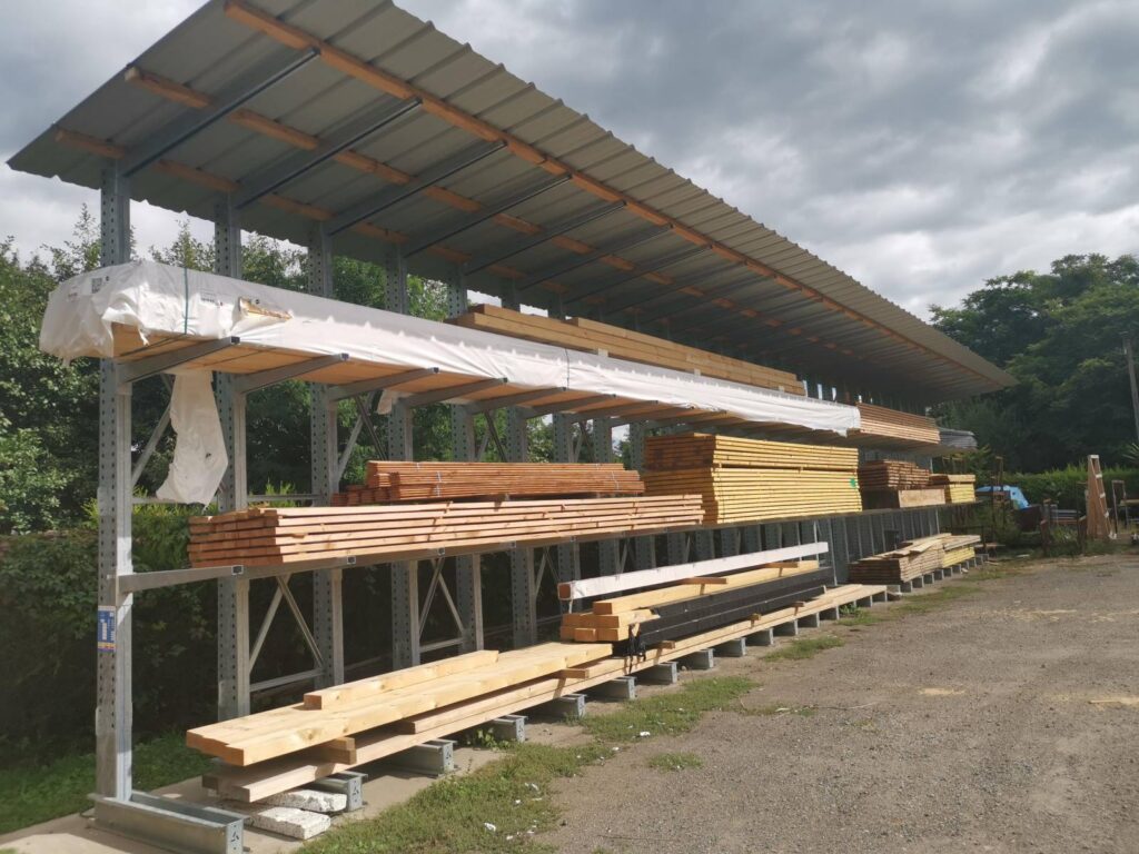 Cantilever charge lourde – stockage de bois, barres ou tubes – Puy en Velay en Haute-Loire - Image 1