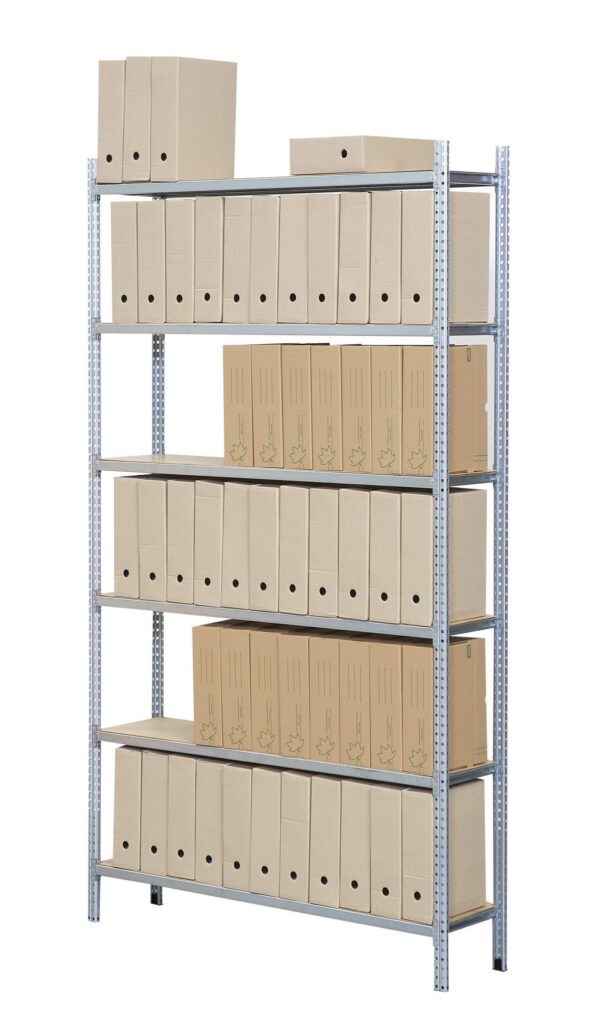 Rayonnage R.A.P – stockage jusqu&rsquo;à 300kg, profondeur 360 mm, compact et modulable - Image 1