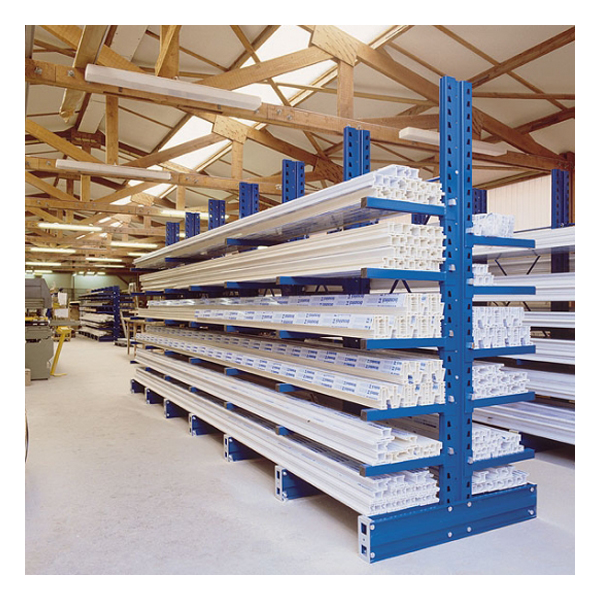 Rayonnage pour charges longues CANTILEVER – stockage horizontal de panneaux, tôles, tubes et profils - Image 1