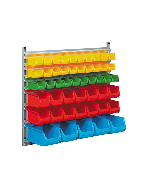 Support pour bacs à bec SORI 1130 x 370 x 1050 – 455935 – 6 étages avec 49 bacs à bec - Image 1