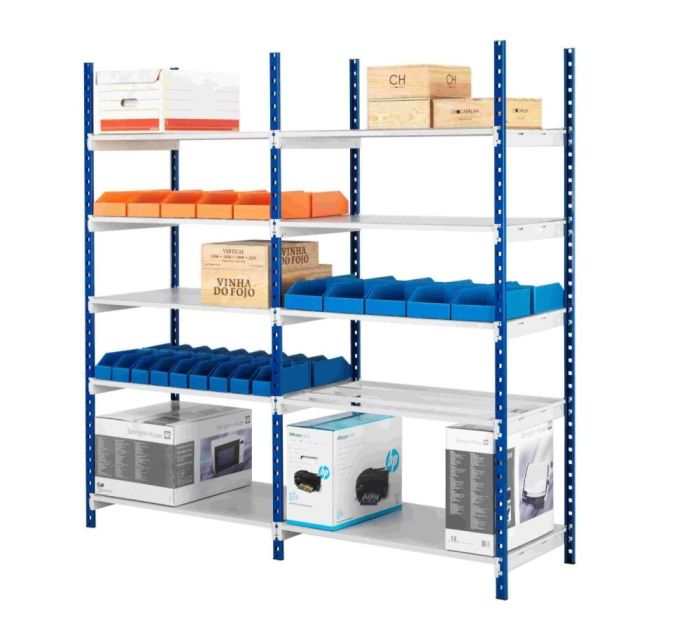 Rayonnage léger – stockage des charges légères, évolutif en hauteur, largeur et profondeur, disponible en neuf et occasion - Image 1