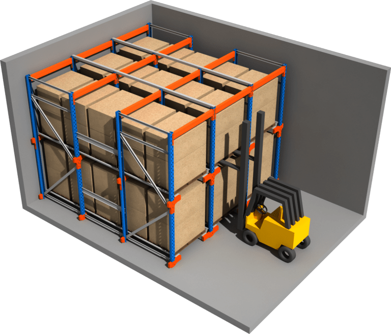 Rayonnage accumulation pour palettes – stockage optimisé en espace restreint - Image 1