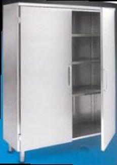 Armoire industrielle de stockage – Portes doublées – Crémaillère sur toute la hauteur – Pieds réglables – Fermeture à clé - Image 1