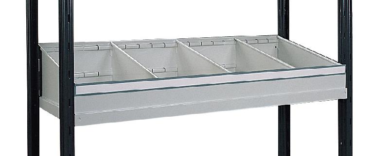 Casier triangulaire l.970 x p.400 mm rayonnage universel peint – 1501557 - Image 1