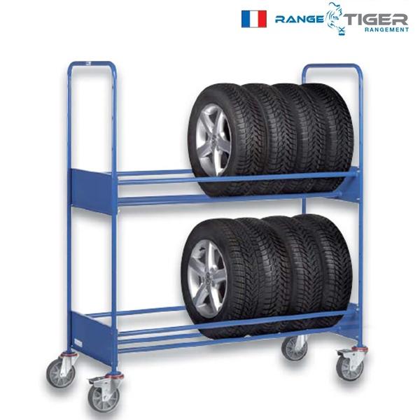 Chariot pour le rangement des pneus charge 250 kg – 11581850 - Image 1