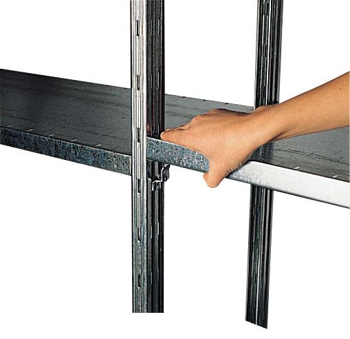 Crochet pour tablette de rayonnage galvatop et universel – 1301702 - Image 1