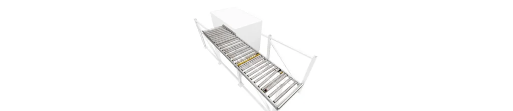 PF 1100 Pallet Flow – Système de stockage gravitaire avec régulateur magnétique et séparateur TimePlus - Image 1