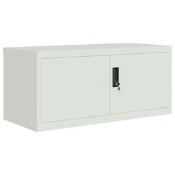 Décoshop26 – Armoire de bureau caissons à tiroirs verrouillable meuble de bureau 90 x 40 x 40 cm acier gris clair DEC024542 – gris 3000254762058 - Image 1