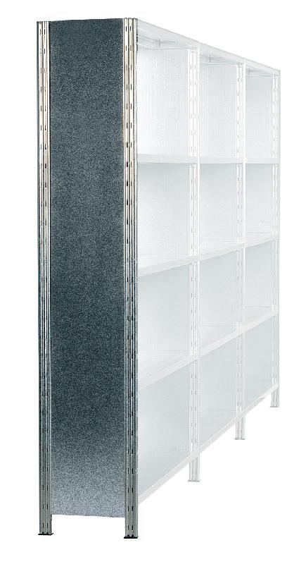 Echelle tôlée de rayonnage galvatop h.2250 x p.400 mm – 1602032 - Image 1