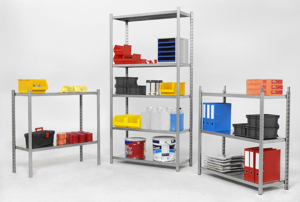 Kit rayonnage léger EPSILINE 5 niveaux – Hauteur 2000 mm – Charges légères jusqu&rsquo;à 300 kg - Image 2