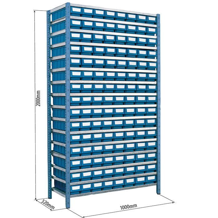 Etagère avec 120 boîtes à bec et 360 séparations TAYG – 11577230 - Image 1