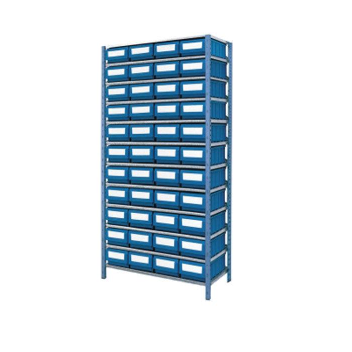 Etagère avec 44 boîtes à bec et 130 séparations 2000x1000x320mm – 11577234 - Image 1