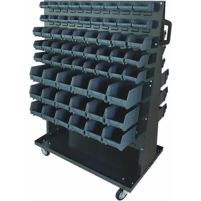 Etagère sur roulettes avec 126 boites – 11575072 - Image 1
