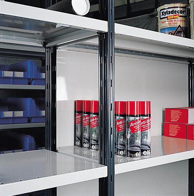 Fond tôlé h.3000 x l.1170 mm rayonnage universel peint – 1602084 - Image 1