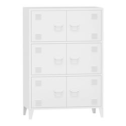 Helloshop26 – Armoire de bureau casier de bureau meuble de rangement pour salon bureau chambre atelier métallique acier 113 x 80 x 03_0006324 – méta - Image 1