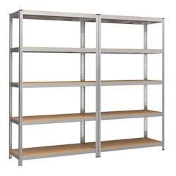 Helloshop26 – Étagère charge lourde à 5 niveaux meuble de rangement en acier montage sans outil étagère de garage pour boîtes à 12_0005572 – ac - Image 1