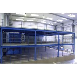 Kit mezzanine industrielle à 2 niveaux – 280m² – capacité 500kg/m² roulant – structure galvanisée - Image 1