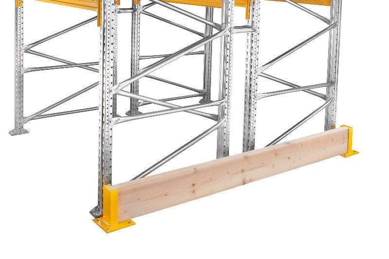 Kit protection d&rsquo;échelle double l.2450 x h.225 avec bastaing bois – 5101022 - Image 1