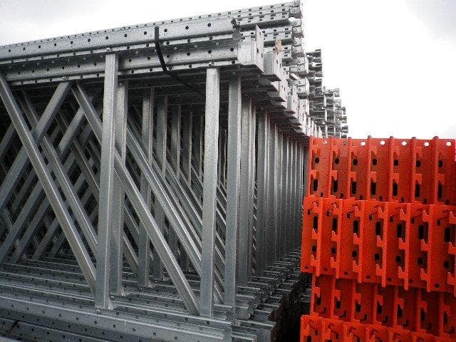 Lot rack lourd ELVEDI (LOEL001) – charge 2.5T par niveau, 14.825ml en SOL + 4, stockage de 160 palettes 80×120 - Image 1