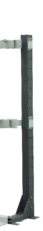 Montant avec pied h.1850 mm pour rayonnage porte-barres vertical – 7007930 - Image 1