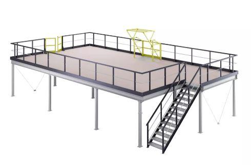 Plateforme de stockage – Mezzanine industrielle sur mesure – Robuste et conforme à la norme EN 1090 - Image 1